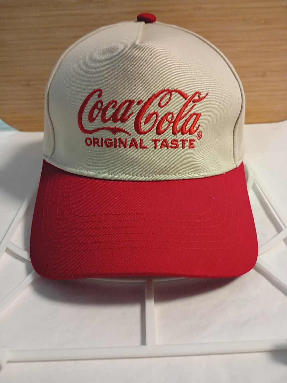 Coca-Cola Original Taste Two-Tone Baseball Cap - Red & Cream